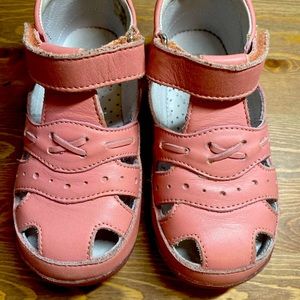 Falcotto light pink sandals, gently worn. Size toddler 24 Eu.